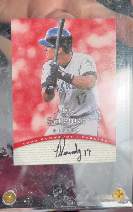 1997 Donruss Signature Series #NNO Todd Dunwoody — front