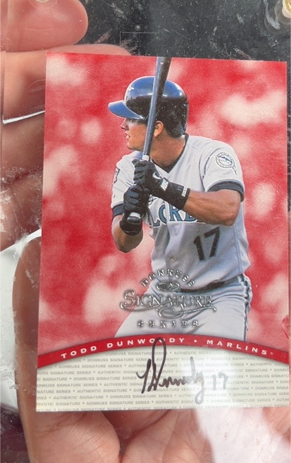 1997 Donruss Signature Series #NNO Todd Dunwoody — front