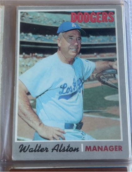 1970 Topps #242 Walter Alston — front