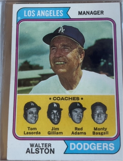 1974 Topps #144 Walter Alston — front
