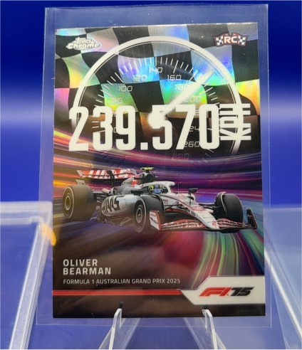 2025 Topps Chrome Formula 1 #TS-7 Oliver Bearman — front