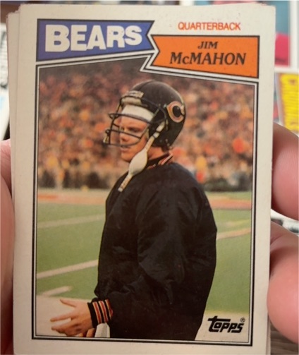 1987 Topps #44 Jim McMahon — front
