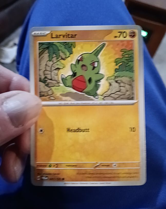 2016 Pokémon Prismatic Evolutions #47 Larvitar — front