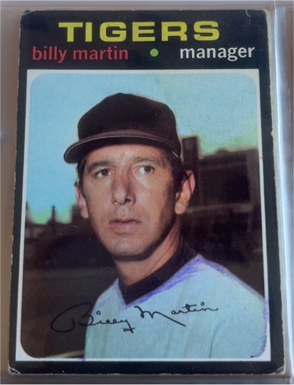 1971 Topps #208 Billy Martin — front