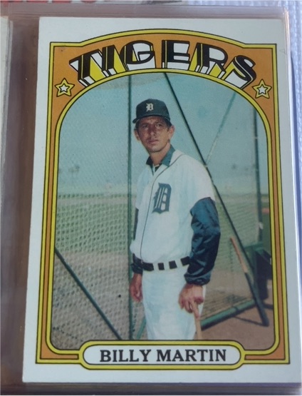 1972 Topps #33 Billy Martin — front