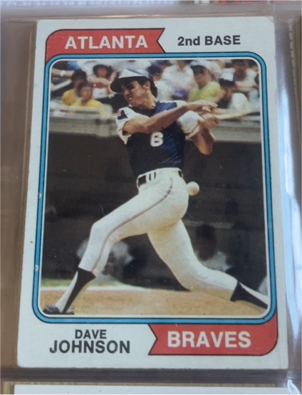 1974 Topps #45 Dave Johnson Atlanta Braves — front