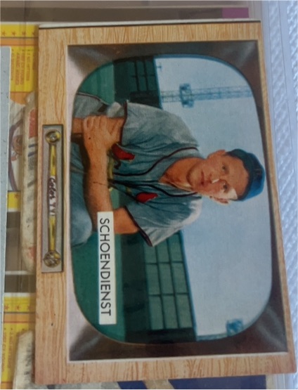 1955 Bowman #29 Red Schoendienst — front