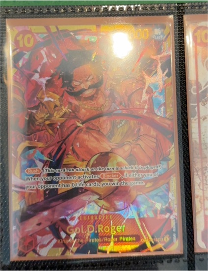 One Piece Card Game 2023 OP09-118 Gol D. Roger Secret Rare — front