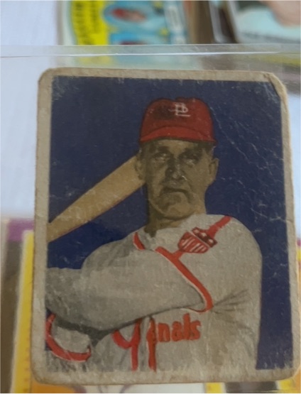 1949 Bowman #65 Enos Slaughter — front
