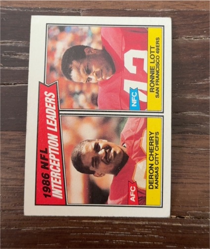 1987 Topps #231 Ronnie Lott / Deron Cherry — front