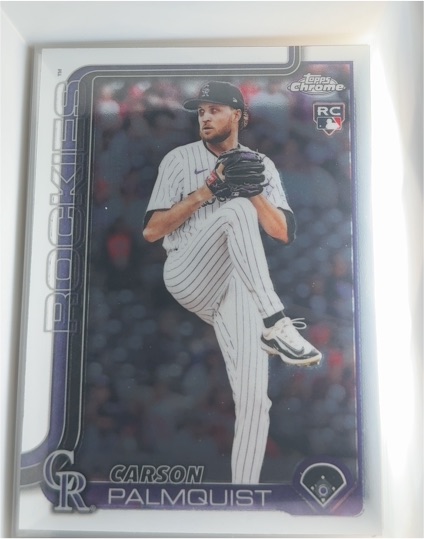 2025 Topps Chrome Update #USC173 Carson Palmquist Colorado Rockies Rookie — front