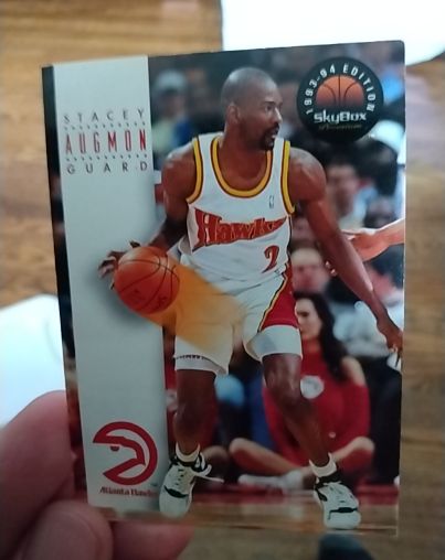 1993-94 SkyBox Premium #24 Stacey Augmon Atlanta Hawks — front