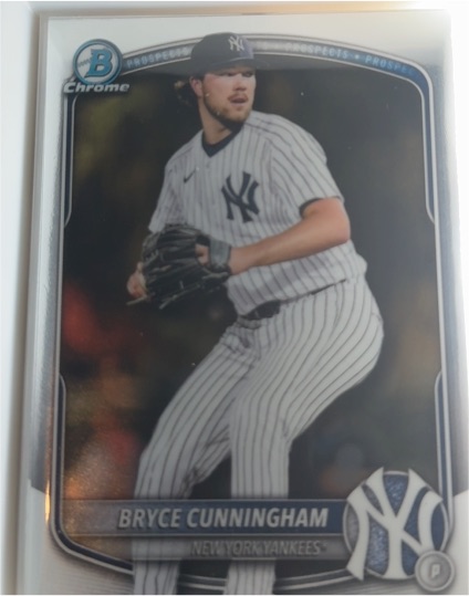 2025 Bowman Draft Chrome #BDC-155 Bryce Cunningham — front