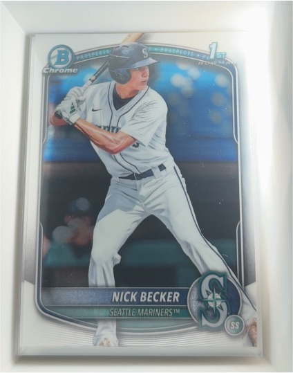 2025 Bowman Draft Chrome #BDC-100 Nick Becker — front