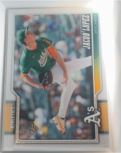 2026 Topps Series 1 #76 Jacob Lopez Oakland Athletics — front