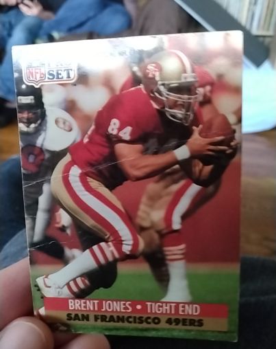 1991 Pro Set #652 Brent Jones — front