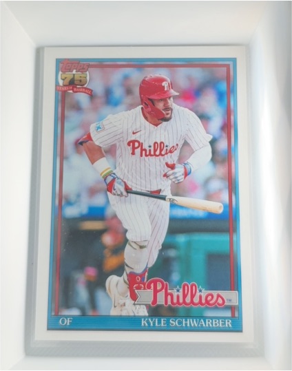 2026 Topps Series 1 1991 Kyle Schwarber Philadelphia Phillies #T91-5 — front