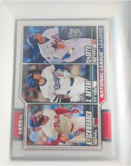 2026 Topps Series 1 #84 National League HR Leaders Schwarber/Ohtani/Soto — front
