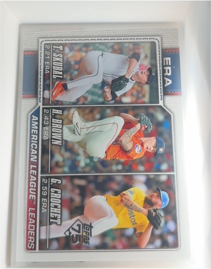 2026 Topps Series 1 #327 American League ERA Leaders Skubal Brown Crochet — front