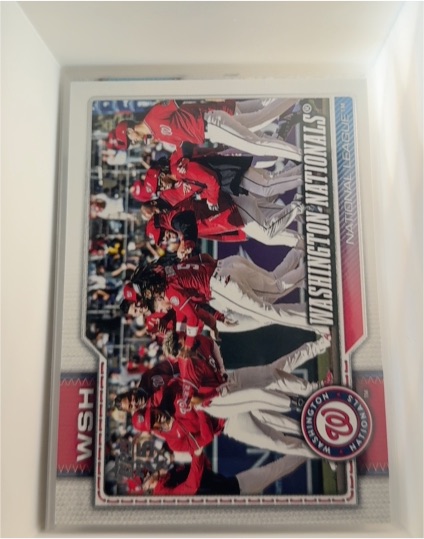 2026 Topps Series 1 #266 Washington Nationals Team Card — front