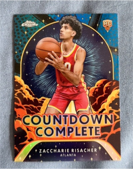 2024-25 Topps Chrome Countdown Complete #CC-11 Zaccharie Risacher — front