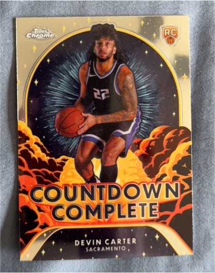 2024-25 Topps Chrome #CC-20 Devin Carter Countdown Complete — front
