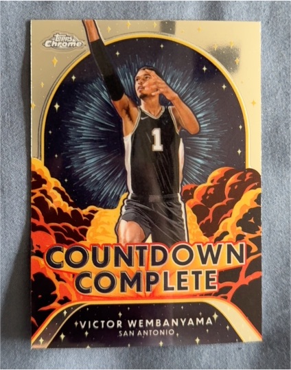 2024-25 Topps Chrome #CC-1 Victor Wembanyama Countdown Complete — front
