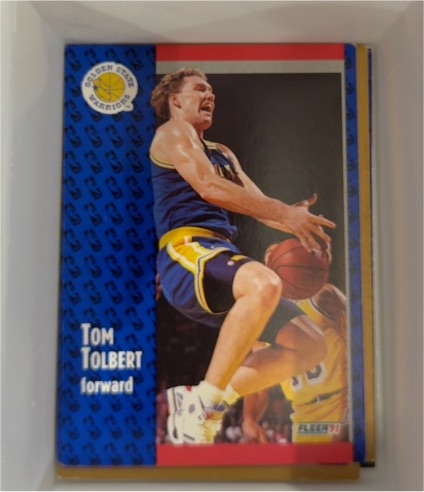 1991-92 Fleer #72 Tom Tolbert — front