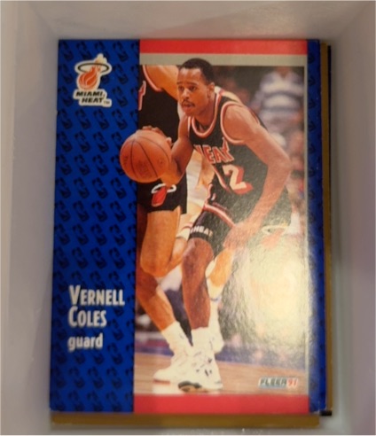 1991-92 Fleer #106 Vernell Coles — front