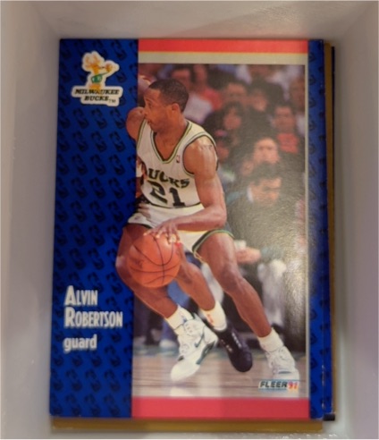 1991-92 Fleer #118 Alvin Robertson — front
