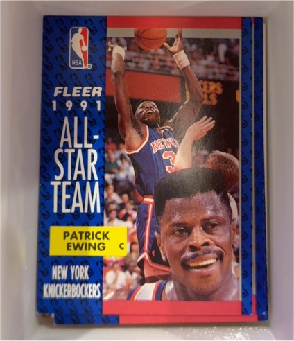 1991 Fleer #215 Patrick Ewing All-Star Team — front
