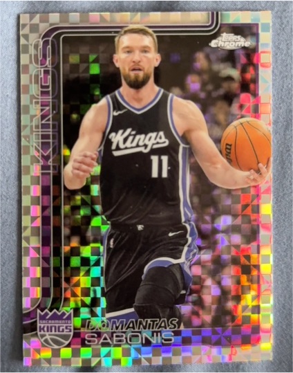 2025-26 Topps Chrome #229 Domantas Sabonis — front