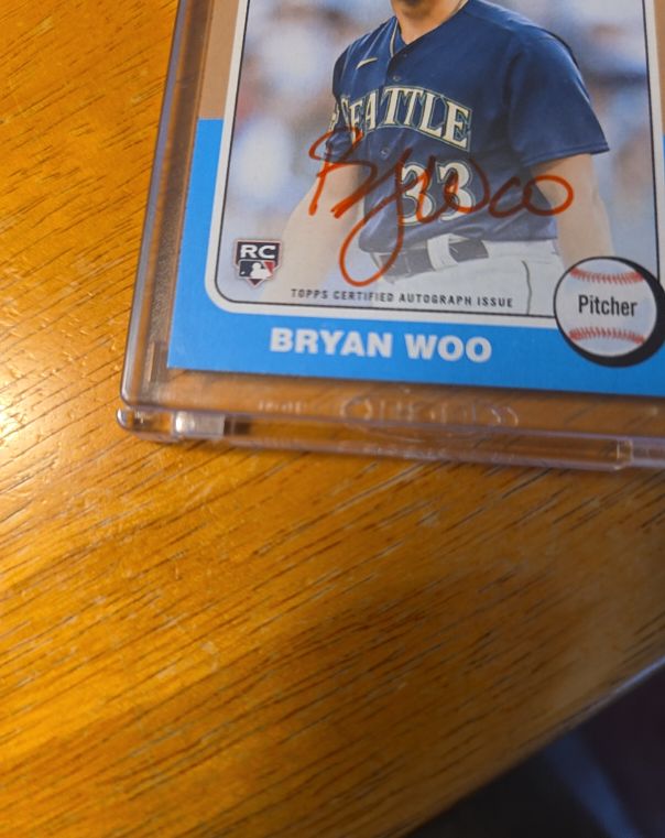 2024 Topps Series 1 - 1989 Topps Baseball Autographs #89BA-BWOO Bryan Woo — front