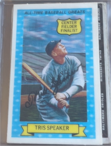 1972 Kellogg's All-Time Baseball Greats #11 Tris Speaker — front