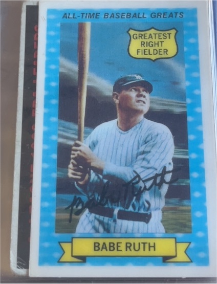 1972 Kellogg's All-Time Baseball Greats #14 Babe Ruth — front
