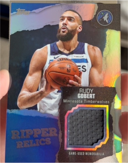 2025 Topps Basketball Ripper Relics Rudy Gobert — front