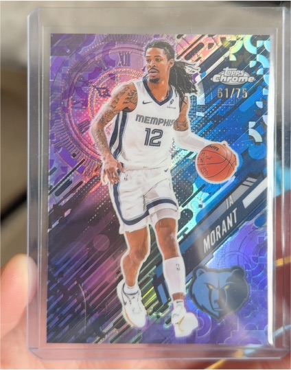 2025-26 Topps Chrome #GT-14 Ja Morant Go Time RayWave Refractor — front