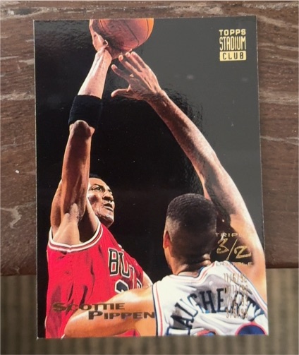 1993-94 Topps Stadium Club #103 Scottie Pippen Triple Double — front
