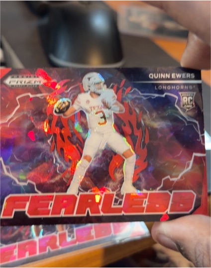 2025 Panini Prizm Draft Picks #F-14 Quinn Ewers Fearless — front