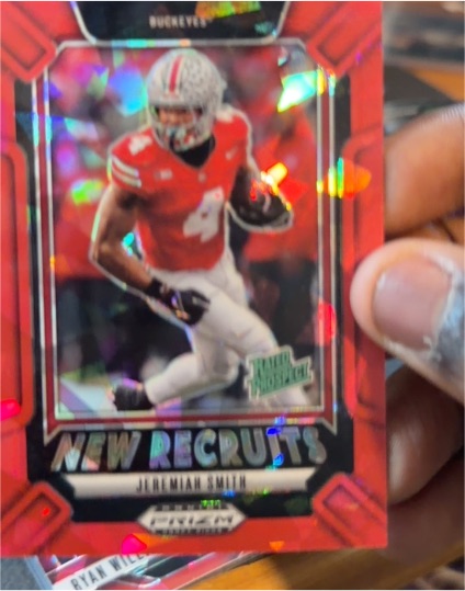 2025 Panini Prizm Draft Picks New Recruits Jeremiah Smith #25 — front