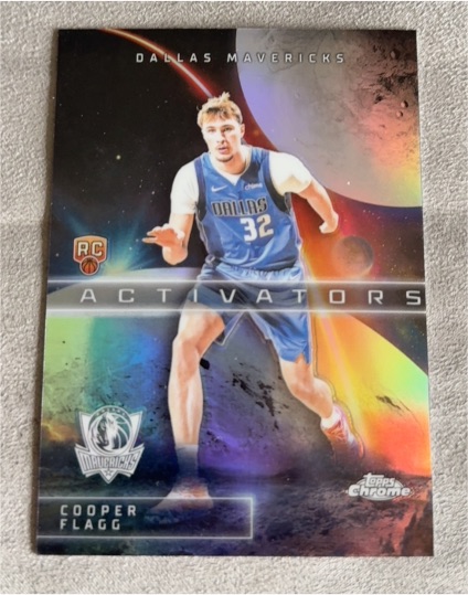2025-26 Topps Chrome #AC-11 Cooper Flagg Activators Rookie Card — front