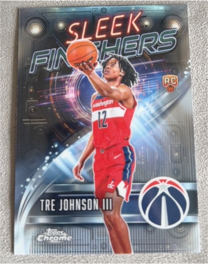 2025-26 Topps Chrome #SF-26 Tre Johnson III Sleek Finishers — front