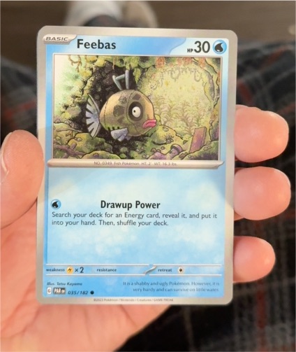 2023 Pokémon SV04: Paradox Rift #035 Feebas — front