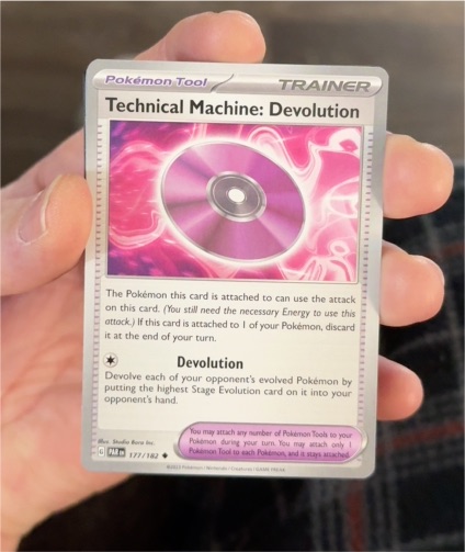 2023 Pokémon SV04: Paradox Rift #177 Technical Machine: Devolution — front