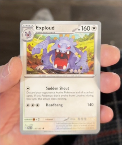 2023 Pokémon SV04: Paradox Rift #150 Exploud — front