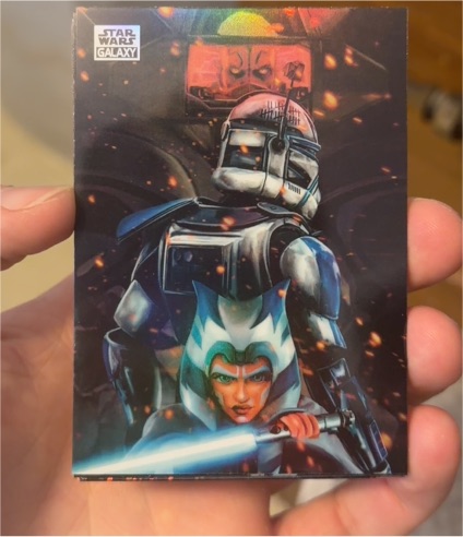 2025 Topps Chrome Star Wars Galaxy #53 Shattered Ahsoka Tano and Captain Rex — front