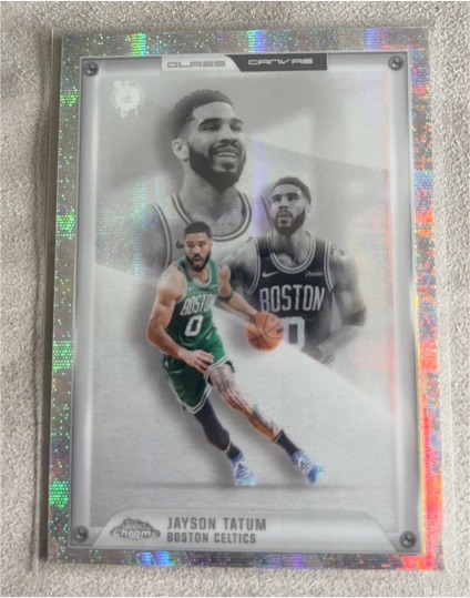 2025-26 Topps Chrome #GC-7 Jayson Tatum Glass Canvas SSP — front