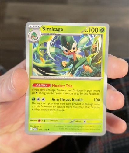 2023 Pokémon SV04: Paradox Rift #005 Simisage — front