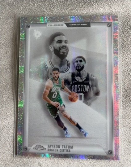 2025-26 Topps Chrome #GC-7 Jayson Tatum Glass Canvas SSP — front