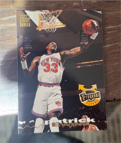 1993-94 Topps Stadium Club #189 Frequent Flyers Patrick Ewing — front